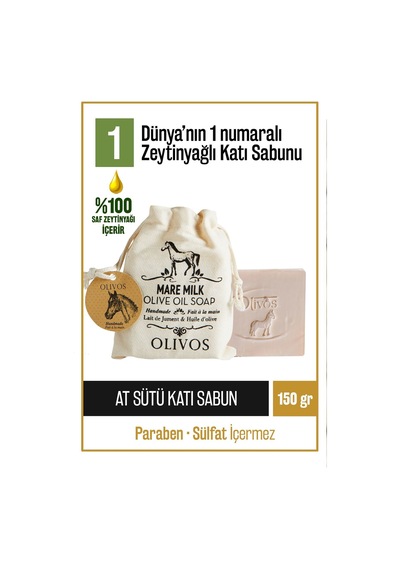 Doğal At Sütü Ve Zeytinyağlı Katı Sabun At Sütlü El Sabunu Yoğun Diğer