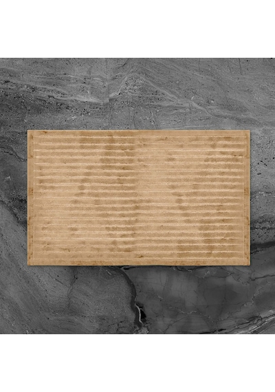 Soft Nuvo Banyo Paspası - Bej - 60x100 Cm + 50x60 Cm Renkli