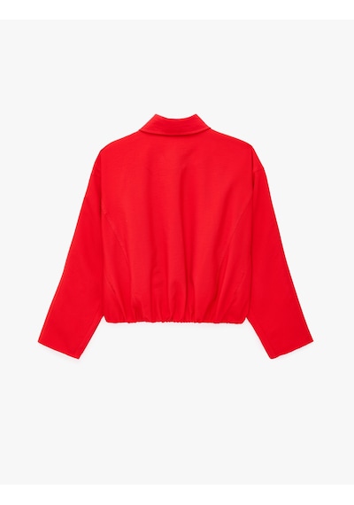 Koton Kruvaze Yaka Balon Kollu Fermuarlı Viskon Oversize Bomber Ceket Kırmızı 7wak50021pw Koton Kruvaze Yaka Balon Kollu Fermuarlı Viskon Oversize Bomber Ceket Kırmızı 7wak50021pw