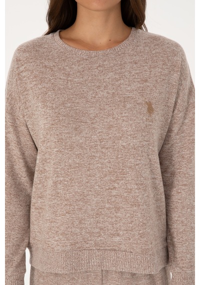 U.s. Polo Assn. Kadın Camel Pijama Takım 50318898-vr015 Camel