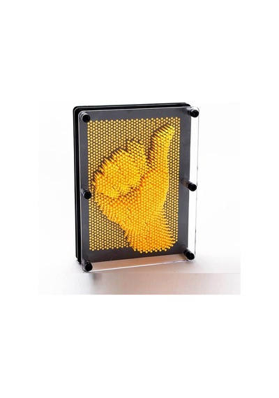 Küçük Boy 13x10 Cm Turuncu Pin Art Orange 3-dimensional Pin Sculpture Turuncu Pinart 3d Çivi Sanatı