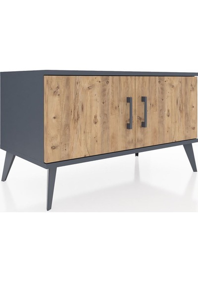 Hyperion Şifonyer 2 Raflı 2 Kapaklı 88x44x48 Antrasit-çam/antrasit Çam/antrasit Hyperion Şifonyer 2 Raflı 2 Kapaklı 88x44x48 Antrasit-çam/antrasit Çam/antrasit