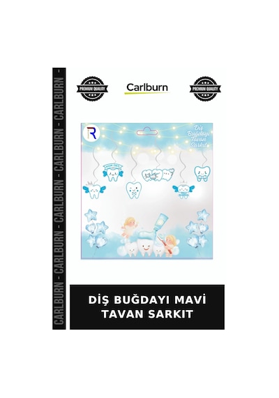 Özel Seri Diş Buğdayı Mavi Tavan Sarkıt Salon Süsü Sarkan Süs Kutlama Dekoru