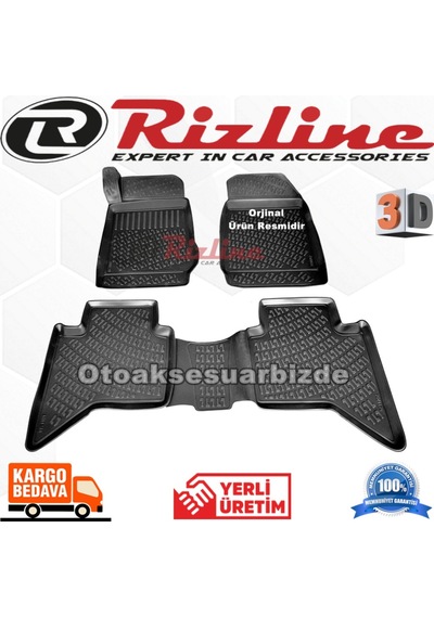 Isuzu D-Max 3D Paspas Havuzlu Siyah 2013-2019 Arası Rizline