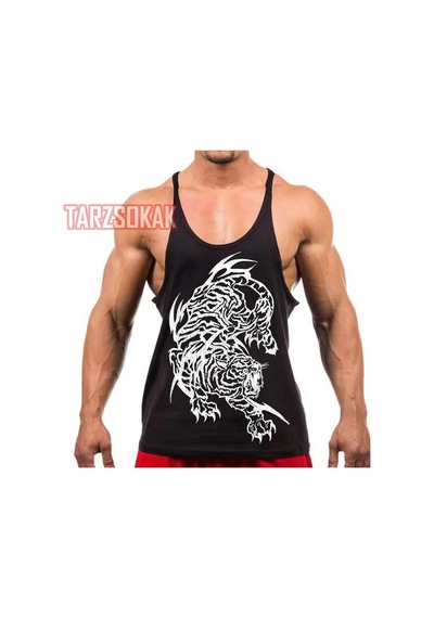 Tarzsokak Gym Tank Top Fitness Sporcu Atleti Gym44 Siyah