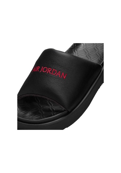 Nike Jordan Sophia Slide Womens Sandals Hakiki Deri Kadın Günlük Terlik Siyah