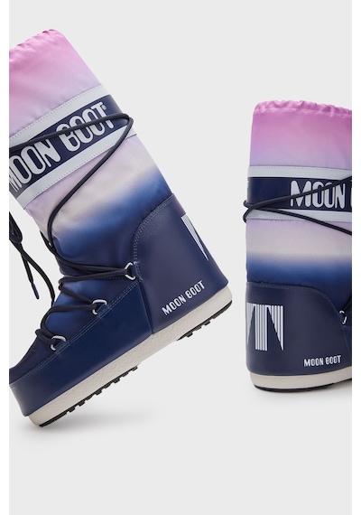 Moon Boot Kadın Kar Botu 80d1402920 F003 Mavi-Siyah Mavi - Siyah
