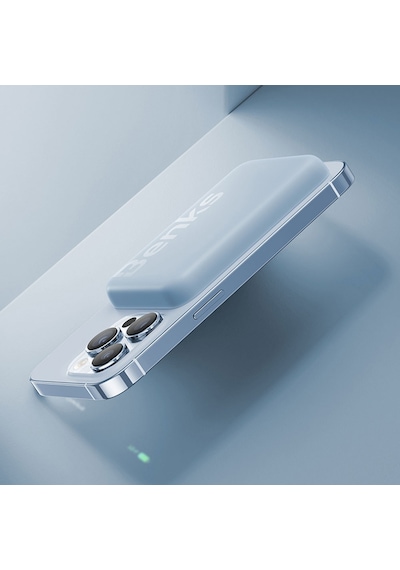 Benks Mp10 6000 mAh İnce Tasarımlı Magsafe Powerbank Mavi