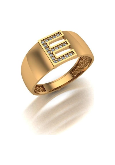 Çgk Çiğdem Gürel Kuyumculuk E Harf Altın Yüzük Gold
