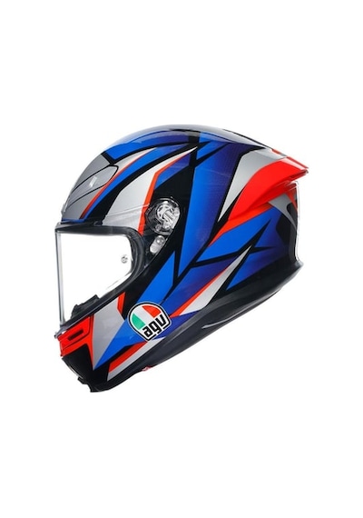 Agv K6 S Slashcut Blue Red Kapalı Kask Mavi