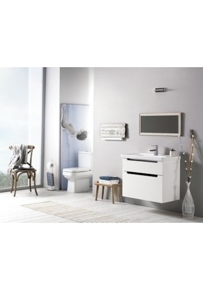 Turkuaz Seramik Cerastyle Frame 60 x 45 CM Etajer Uyumlu Damlalıklı Lavabo
