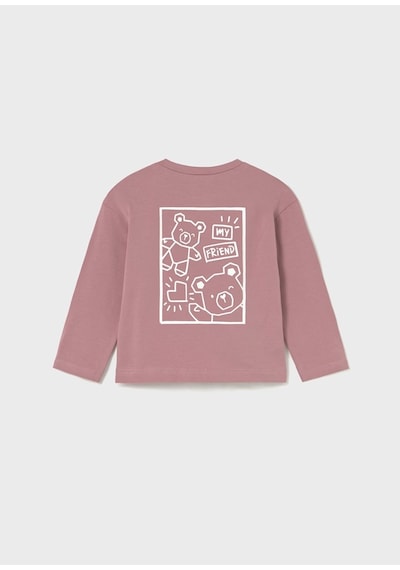 Mayoral Sırt Baskılı Kız Çocuk T-shirt 2079 Pembe