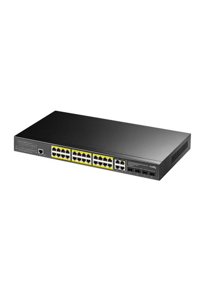 Cudy Gs2028ps4-300w 24 Port 10/100/1000 L2 +4 Port Gb. 4 Sfp 1gb Rack Mount 24 Port Poe+ 300w Sw