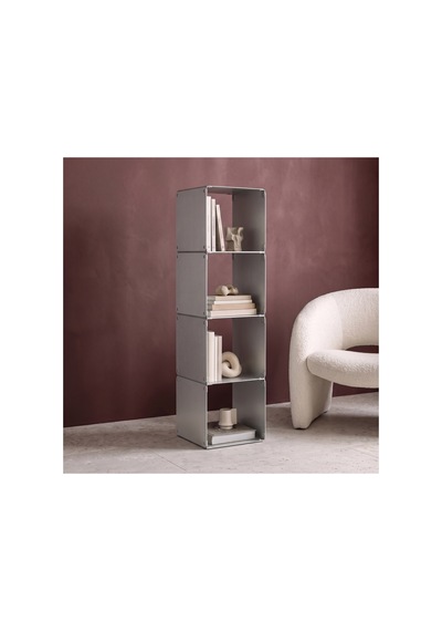 Node 4 Lü Modüler Metal Komodin Açık Raflı Küp Tasarım Başucu Sehpası Gümüş - 940098009 Gümüş Node 4 Lü Modüler Metal Komodin Açık Raflı Küp Tasarım Başucu Sehpası Gümüş - 940098009 Gümüş