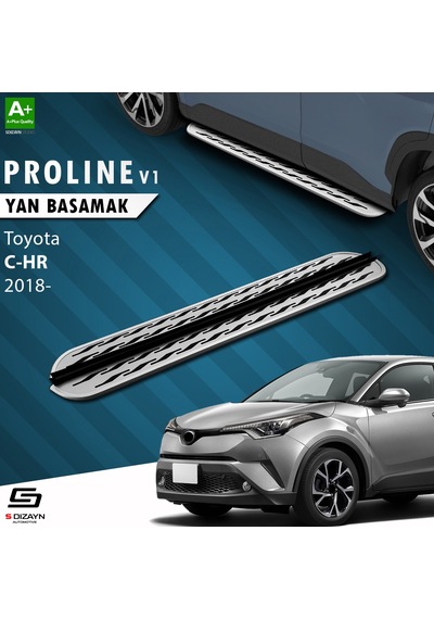 S-dizayn Toyota C-hr Oem Still Pro V2 Aluminyum Yan Basamak 173 Cm 2016-2023 A+ Kalite