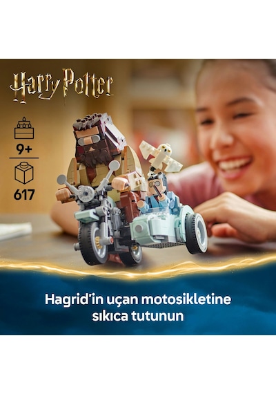 LEGO® Harry Potter™ Hagrid™ ve Harry’nin Motosiklet Yolculuğu 76443 - 9 Yaş ve Üzeri Koleksiyonluk Yaratıcı Oyuncak Yapım Seti (617 Parça)