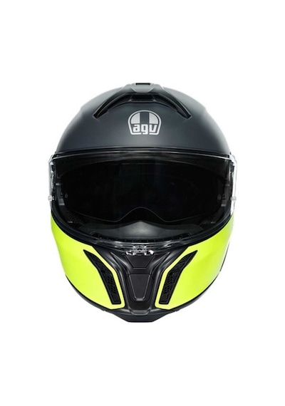 Agv Tourmodular Multi Balanca Çene Açılır Kask Sarı - Mat Siyah