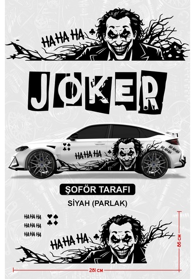 Joker Yan Gövde Sticker Kaplama Şoför - 864812051