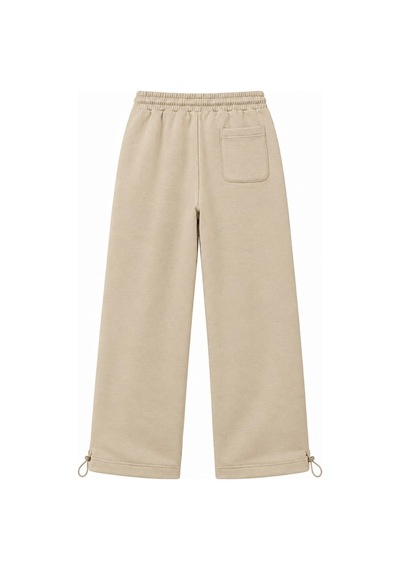 Zaee Basic Ayarlanabilir Paça Baggy Eşofman Altı Krem