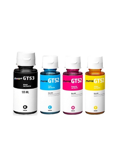 HP GT53 GT 52 uyumlu photoınk plus Mürekkep Seti  HP Smart Tank 6