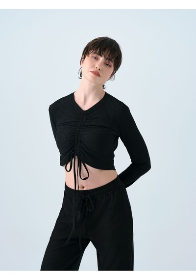 LOFT Straight Fit Kadın Eşofman Altı Siyah