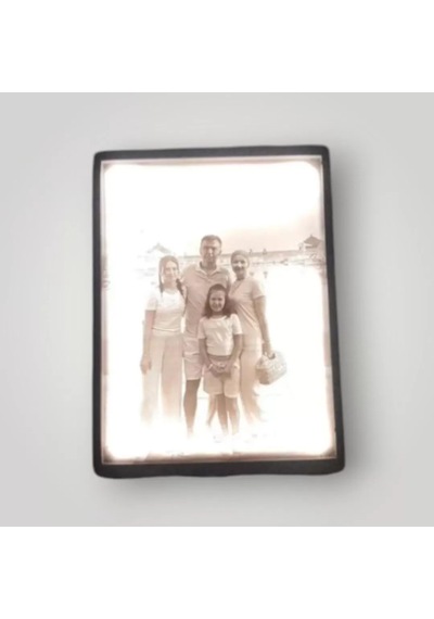 Lithophane Led Işıklı Kişiye Özel Fotoğraf Çerçevesi Sevgililer Günü Hediyesi