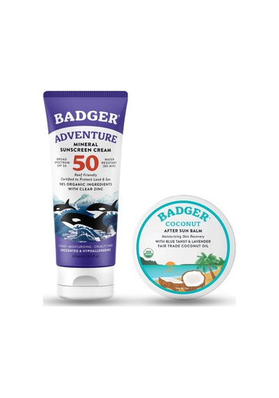 Badger Macera Sporları Güneş Kremi Spf50 + Güneş Sonrası Nemlendirici Krem Seti
