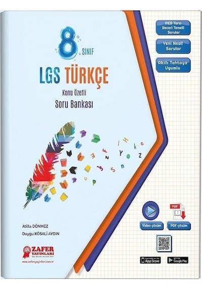 Zafer 8. Sınıf LGS Türkçe Konu Özetli Soru Bankası