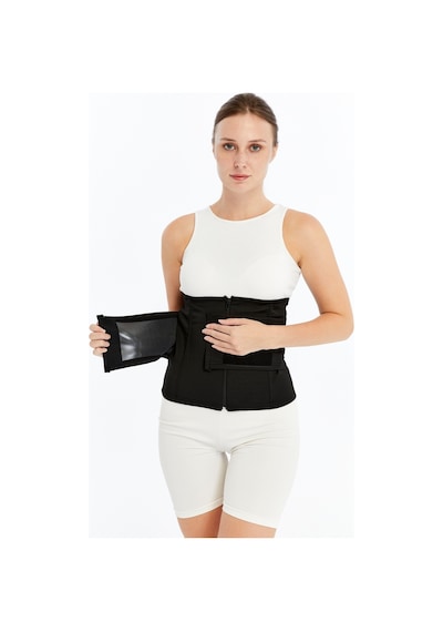Miresa Sauna Ve Terleme Etkili Unisex Sauna Termal Bel Kemer Korse Siyah