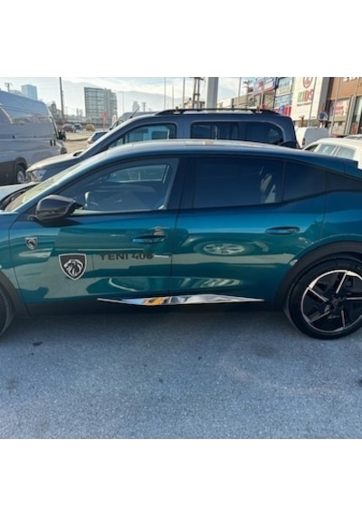 Peugeot 408 Krom Set 2022 6 Parça Paslanmaz Çelik Yan Kapı Çıtası + Arka Tampon + Bagaj İç Eşiği