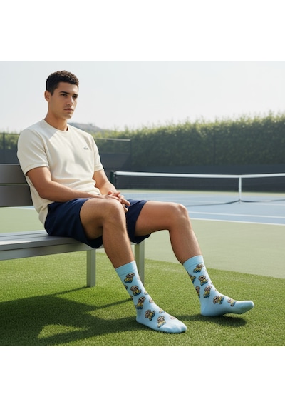 Gost Liria Cute Dog Socks Desenli Unisex Soket Çorap Mavi
