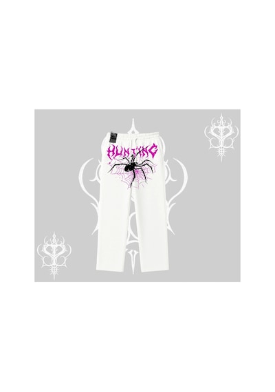 Tarzsokak Beyaz Baggy Eşofman Altı Autumn Spider