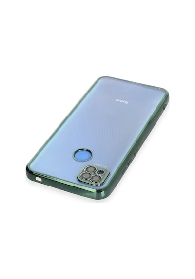 Mey İthalat Redmi 9c Kılıf Lensli Silikon - Yeşil
