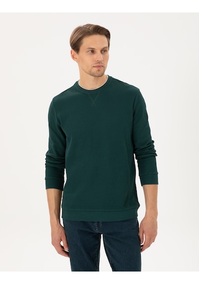 Pierre Cardin Erkek Zümrüt Sweatshirt 50296485-vr055 Zümrüt