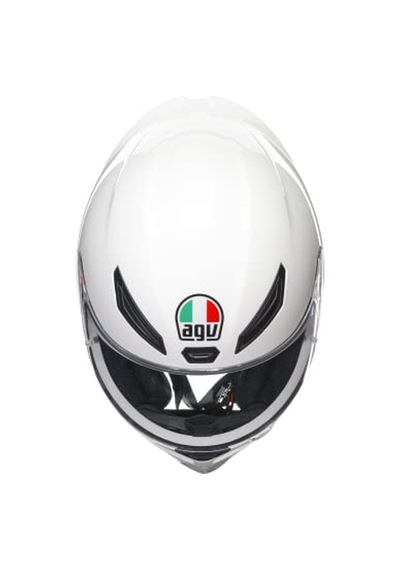 Agv K1 S Motosiklet Kaskı Mono Kapalı Kask White L Çok Renkli