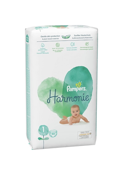 Prima Pampers Harmonie Bebek Bezi Beden:1 50 Adt + Beden:2 39 Adet