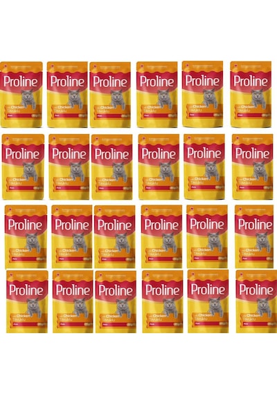 Proline Pouch Tavuklu Yaş Kedi Maması 12 X 85 Gr