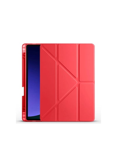 Galaxy Uyumlu Tab S9 Fe Kılıf Zore Tri Folding Kalem Bölmeli Standlı Kılıf Klasik