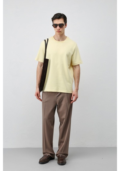 Antioch Regular Fit Basic Erkek T-shirt Sarı