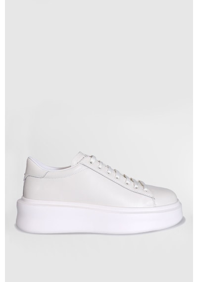 Lufian 121230109 Grace Unisex Hakiki Deri Sneaker Ayakkabı Beyaz