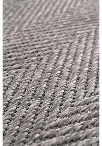 Elit Premium Sisal Jut Halı 1405 Hav Ve Toz Yapmaz Bordürlü Halı Gri-siyah Gri - Siyah
