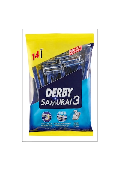 Derby Samurai3 Tıraş Bıçağı 4 x 14'lü