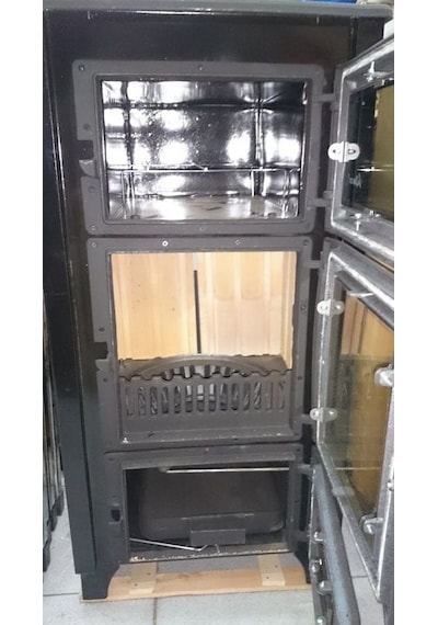 Rekor Lima Tuğlalı Döküm Şömine Kuzine Fırınlı Camlı Uyuyan Soba Döküm