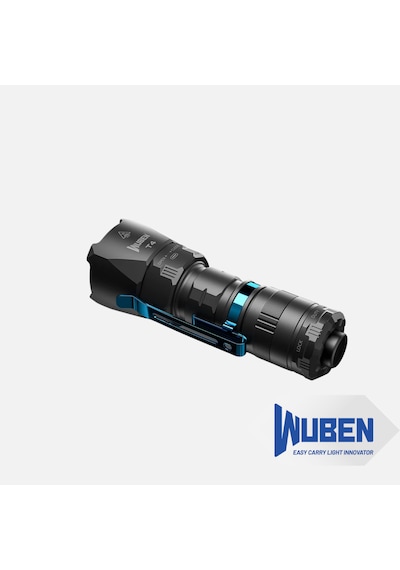 Wuben T4 Şarj Edilebilir Taktik El Feneri 850 Lümen, Type-c Şarjlı, Su Geçirmez Siyah