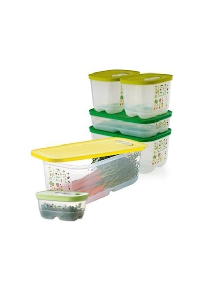 Sera Set 6'lı - 6.1lt X 1 - 4.4lt X 1 - 1.8lt Dikdörtgen X 1 - 1.8lt Kare X 2 - 375ml X 1 Beyaz