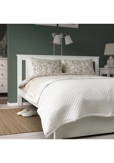 Ikea Praktvıal Polar Koltuk Örtüsü Çift Kişilik 250 X 260 Cm Krem