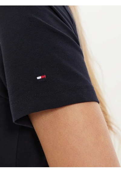 Tommy Hilfiger Kadın Logo T-shirt Lacivert-mavi
