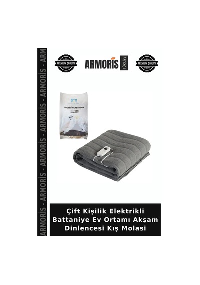 Çift Kişilik Elektrikli Battaniye Ev Ortamı Akşam Dinlencesi Kış Molasi Çok Renkli