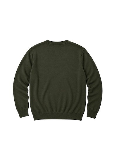 Battalmoda Erkek Büyük Beden Haki Bisiklet Yaka Pamuklu Kazak 3xl-4xl-5xl-6xl