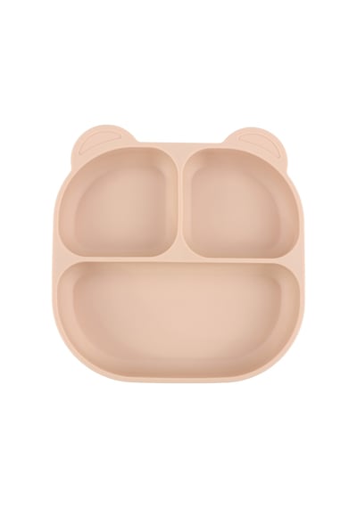 Pandish Vakum Tabanlı Silikon Mama Tabağı - Pembe